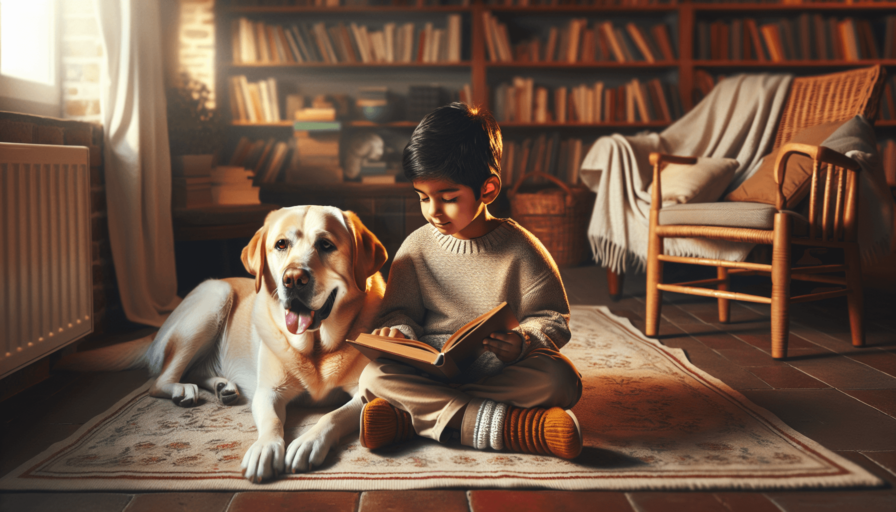 Multiple generations of community members brought together by reading dog programs