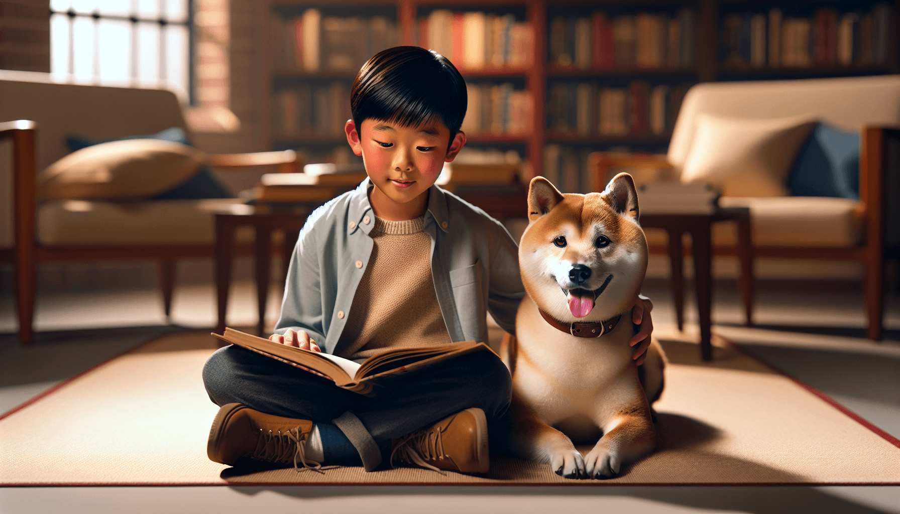 A once-abandoned dog now thriving as a certified therapy reading buddy