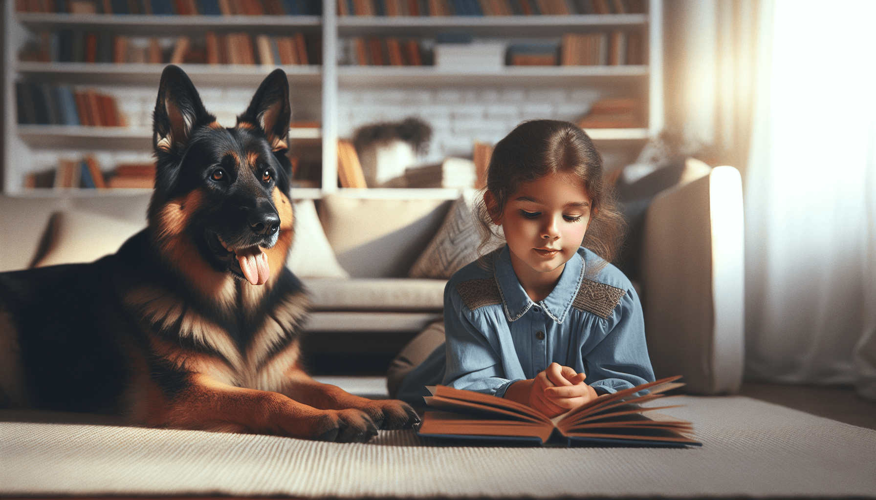 A therapy dog candidate demonstrating calm behavior during evaluation