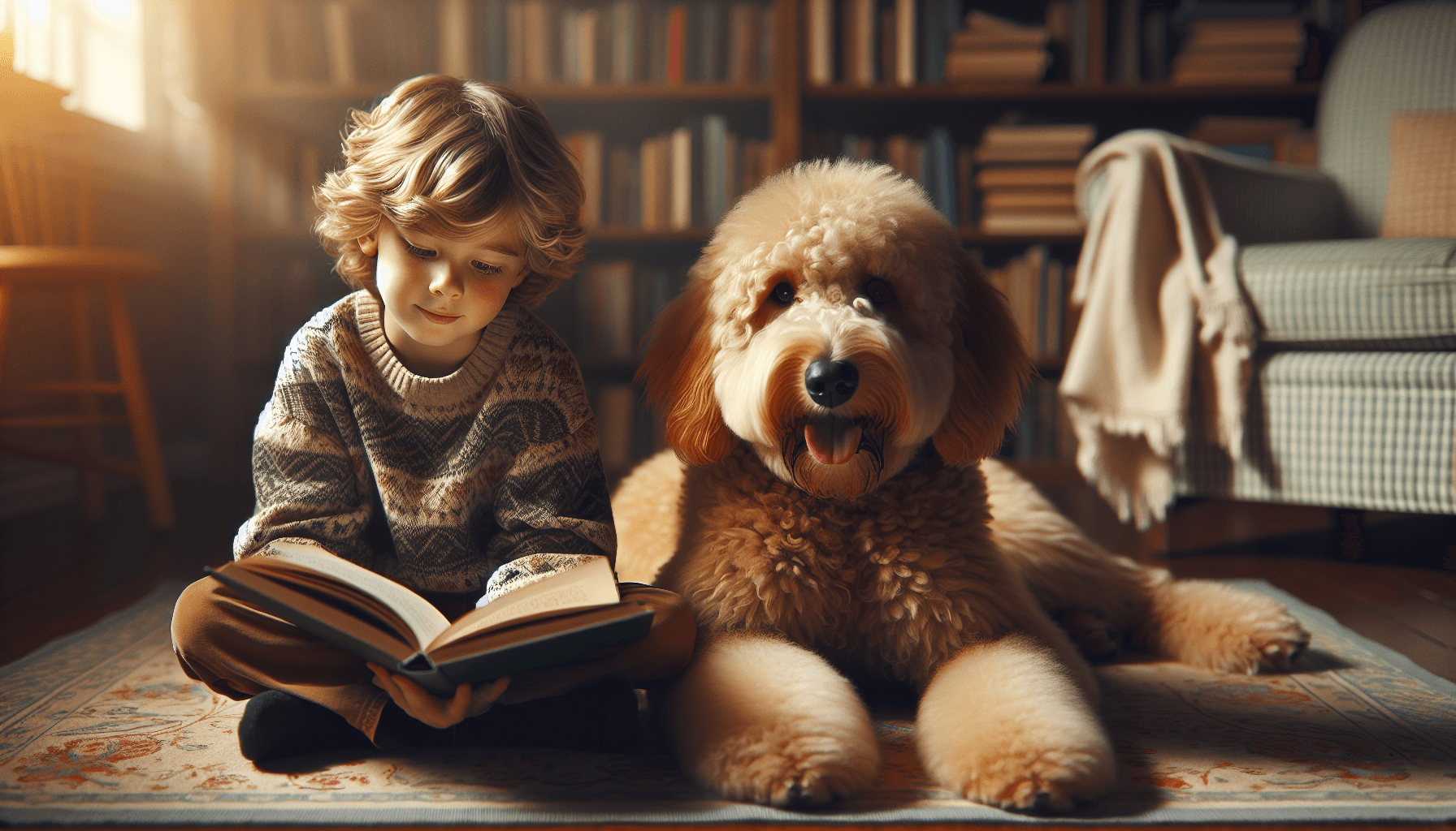 A therapy dog handler preparing their dog with grooming before a facility visit