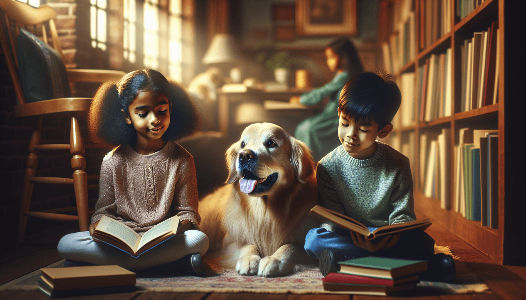 Dedicated teachers being honored alongside the therapy dogs they brought to their schools